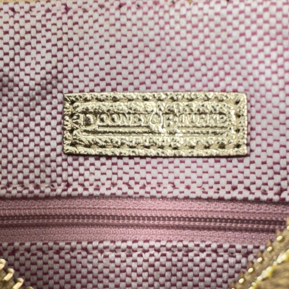 Dooney & Bourke Blue Denim Gold Lettering Crossbody Blue Duck- LIKE NEW - Picture 8 of 10